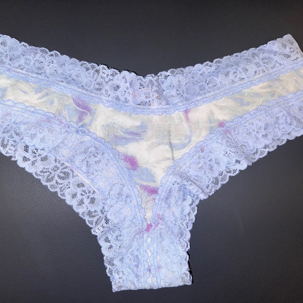 VS Lace Waist Cotton Cheeky Panty
